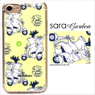 【Sara Garden】客製化 軟殼 蘋果 iphone7plus iphone8plus i7+ i8+ 手機殼 保護套 全包邊 掛繩孔 情侶麋鹿摩托車