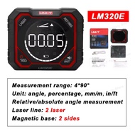 UNI-T 2025 ใหม่UNI-T LM320E Inclinometer Digital Angel Meter 4*90° ด้วยการวัดมุมสัมบูรณ์