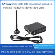 【Ready Stock&COD】Waveshare SX1262-LoRa-DTU-HF 850-930MHz Guide Rail LoRa Data Transmission Terminal 