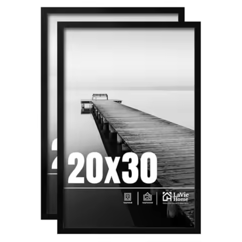 20x30 Picture Frame 2 pack Display Pictures 20 x 30 Poster Frame 20x30 Photo Frame with HD Plexiglas