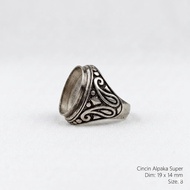 Super alpaca burnt alpaca agate ring.64