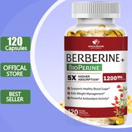 Berberine Supplement 1200mg 5X Higher Absorption Ultra Pure 98% Berberine HCL Healthy Weight
