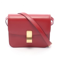 【二手】Celine CELINE單肩包 Classic Teen BoxRED皮革 Classic Box Teen 女士二手 A