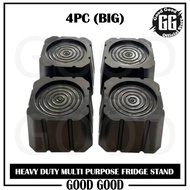 Ori 4pcs Big / Small Heavy Duty Multipurpose Stand Fridge Stand Suitable for Washing Machine Kaki tahan Peti Sejuk高品质冰箱脚