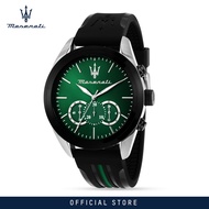 【2 Years Warranty】Maserati Traguardo 45mm Mens Chronograph Quartz นาฬิกาข้อมือแฟชั่น R8871612043