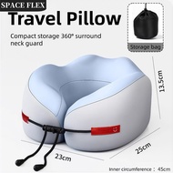 Bantal Pelindung Leher Tawaran Hari Gaji Perjalanan Berbentuk U Mudah Alih Serbaguna dengan Storage 