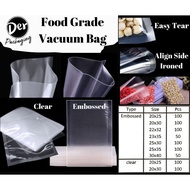 [Food Grade] Food Vacuum Bag, Clear Nylon Vacuum Bag, Embossed Vacuum Bag, 15x20/20x30/22x32, Vacuum