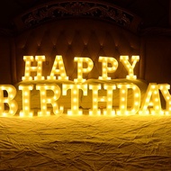 ♞,♘,♙3D Led Letter Light Name Letter Standee Lettering Name for Backdrop Birthday Decoration Party