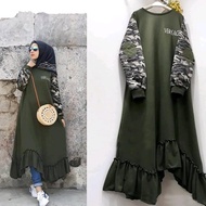 Promo Baju Wanita Versace Army Tunik - Baju Atasan Army Premium