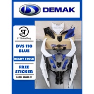 DEMAK Dvs 110 Coverset DVS110 Purple Red Blue Yellow Body Cover Stripe Free Sticker Cover Set