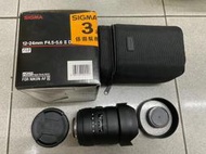 [保固一年] [高雄明豐] Sigma 12-24mm F4.5-5.6 II DG HSM fo nikon 便宜賣 