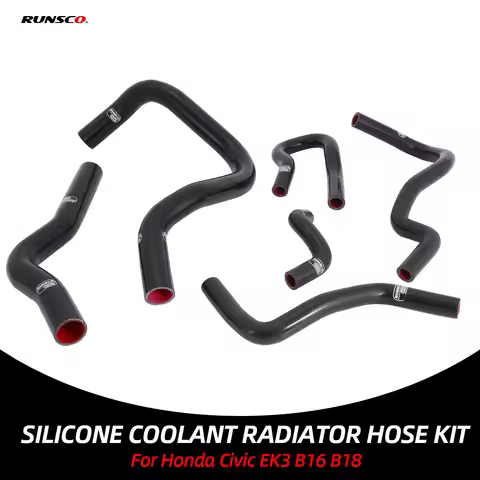 Silicone Coolant Radiator Hose Kit For Honda Civic Type R DC2 EK3 EK9 EG6 EG9 B16 B18 Pipe Tube