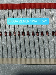 10BUAH DIODA ZENER 1WATT 5V1 1 WATT 5 V 1 ZENER