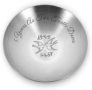 Two Turtle Doves Ring Dish - 5 Year Anniversary Tray Gifts for Him Her,5th Wedding Anniversary Steel