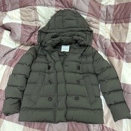 Moncler 墨綠羽絨連帽外套