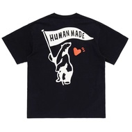 HUMAN MADE GRAPHIC TSHIRT Flag Polar Bear Love Pattern Printing Design Short sleeved Tshirt with slu