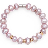 Lắc Tay Ngọc Trai Hồng Tím Mix Charm 8mm