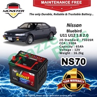 Münster Robust MF CMF NS70 | NS70R | 75D26R (65AH) Car Battery Bateri Kereta for NissanBlueBird Blue