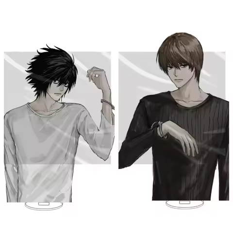 10CM Anime DEATH NOTE Acrylic Stand Model Cosplay Characters Ornament Accessories Goods Christmas Gi