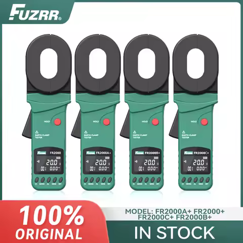 FUZRR FR2000+/A+/B+/C+ Digital Clamp Earth Ground Resistance Tester for Power Grid Lightning Protect