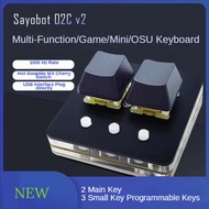 Original Sayobot o2cv2 OSU Keypad Mini Keyboard 2-Key Copy Adhesive Game 5-Key Mechanical Keyboard Programmable Mechanical Keyboard