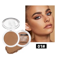 QIBEST ครีม Contour Palette Dark Bronzing Powder Charlotte แต่งหน้าสําหรับ Face Highlighter Bronzer 