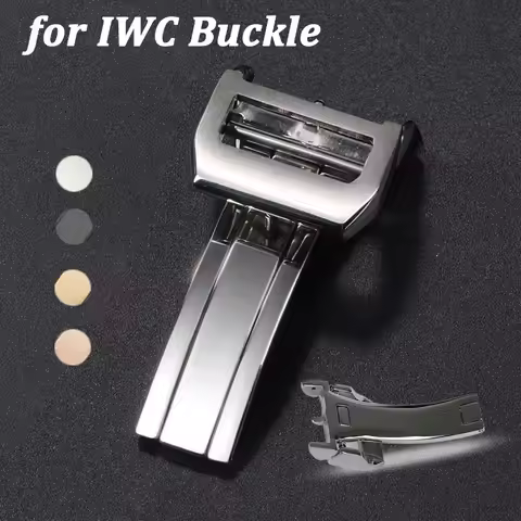 18mm Watch Band Buckle for IWC Pilot Portuguese PORTOFINO Little Prince Stainless Steel Deployment F