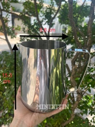 Ca đong ca đánh sữa ca rót nước 1.5 Lít inox 304 có vạch chia