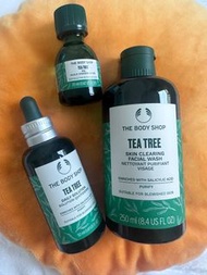 Body shop 茶樹淨肌系列 (茶樹油/潔面/精華）Tea tree oil/ face wash/daily solution