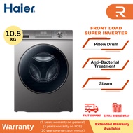 HAIER 10.5KG Inverter Front Load Washing Machine / Washer Dryer (Graphite Silver) HW105-BP1239S8 / H