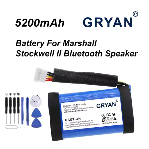 7.4V 5200mAh C406A3 Replacement Battery For Marshall Stockwell II Bluetooth Speaker