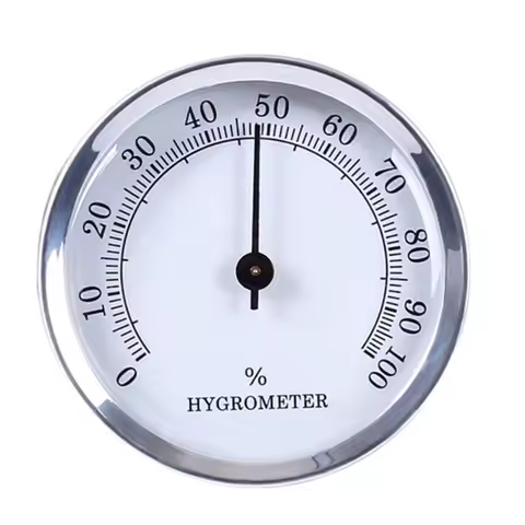 Hygrometer Round Analog Hygrometer for Cigar Humidor, Accurate Reliable Cigar for CASE Small Round A