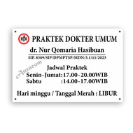 Doctor's Practice Board Size 60 x 90 cm
