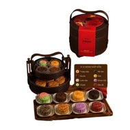 2-layer box of 8 cakes of 8 flavors with handle