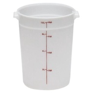 CAMBRO RFS8-148 8 qt Polyethylene Round Food Storage Container With RFSC6-148 Cover Lid