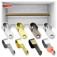 BEAUTY 2Pcs Rod Holder Furniture Hardware Hanging Rod Closet Pole Sockets U Shape