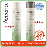 🇨🇦Ready Stock🇨🇦 311mL | Aveeno Pure Renewal Shampoo & Conditioner with Seaweed Extract, 10.5 Fl Oz |