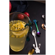 Cute Cat Spoon Tea Spoon Stainless Steel Cup Edge Hanging Tea Spoon Tea Spoon Cute Cat Cup Spoon Cut