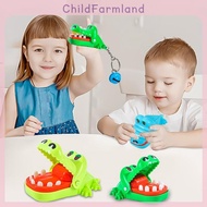 [ChildFarmland] Crocodile Teeth Toys Keychain Children's Crocodile Bites Fingers Reaction Training D