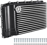 328053210 Heavy Duty Cast Aluminum Transmission Pan Compatible with Ford F150 F250 F350 Expedition M