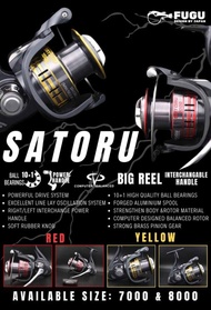 Reel Fugu Satoru Power Handle Redy ukura 7000 dan 8000