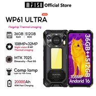 OUKITEL WP61 ULTRA Thermal Imaging 36GB+512GB​​ Phone 5G smartphone FHD+ 120Hz  6.7“ 108MP+32MP Resf