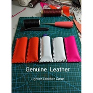 Genuine Leather Lighter Case (Free Cricket Lighter) sarung lighter kulit