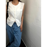linen vest for women