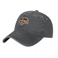 Houston Dynamo Logo Adult Washed Cowboy Hat 100% Cotton Curved Brim Sun Hat Simple Casual All-Match 