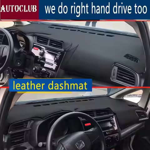 For Honda Fit Jazz 2014 - 2020 GK5 GK Leather Dashmat Dashboard Cover Pad Dash Mat SunShade Carpet C
