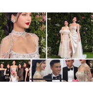 Váy cưới đuôi cá body đẹp kèm choàng- Hacchic cover