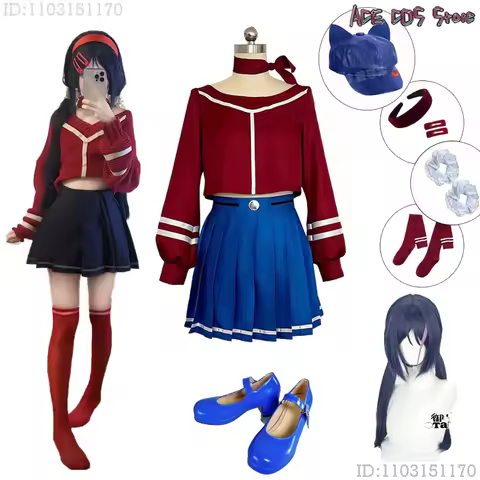 MiSide Crazy Mita Cosplay Game Cosplay Costume Wig RolePlay Women Primary Yandere Outfit Halloween C