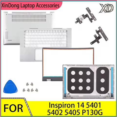 New Laptop For Inspiron 14 5401 5402 5405 P130G LCD Screen Back Cover/Bezel/Palmrest/Bottom Case/Hin