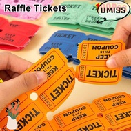 UMISTYDREAM9IQ0 100Pcs Celebration Event Tickets, Drink Events Single Paper Labels Raffle Tickets, B